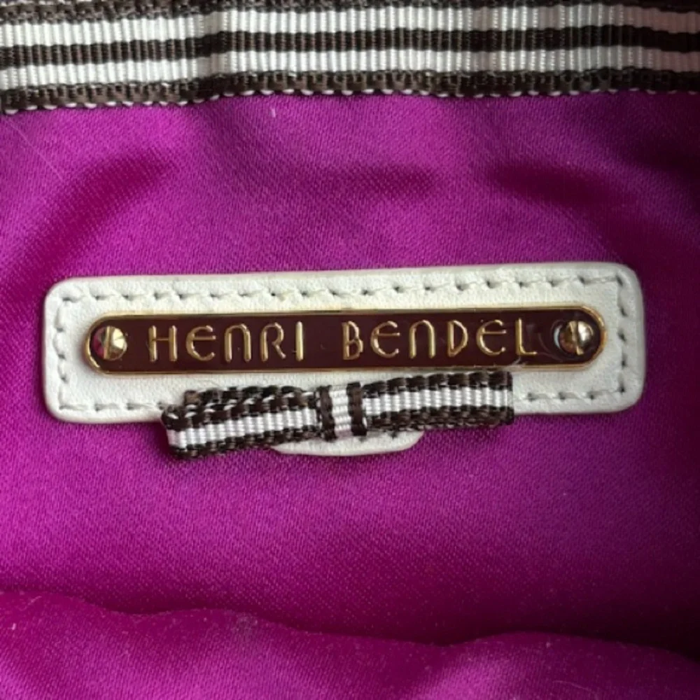 Vintage Henri Bendel Stripe Wristlet Handbag Purse Accessories Cosmetics Bag